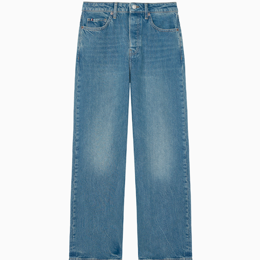 Tommy Hilfiger Official Loose Straight-Fit Denim Pants
