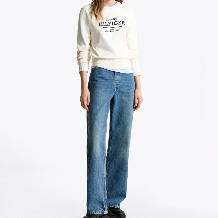Tommy Hilfiger Official Loose Straight-Fit Denim Pants