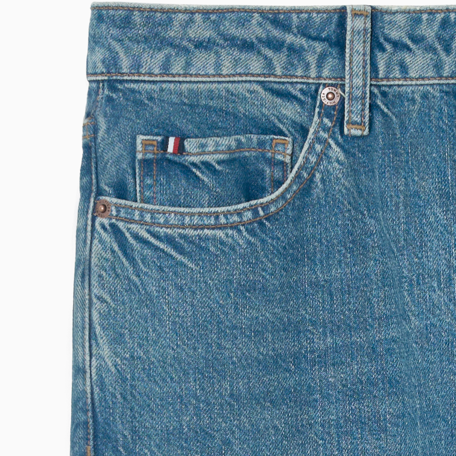 Tommy Hilfiger Official Loose Straight-Fit Denim Pants