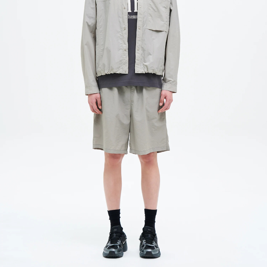 8 seconds Nylon Banding Shorts — Light Gray