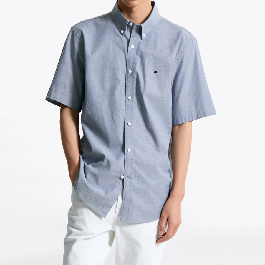 Tommy Hilfiger Official Oxford Short-Sleeve Shirt