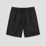 8 seconds Lightweight Cotton Banding Shorts — Black