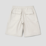8 seconds Washed Cotton Pocket 6/10 Banding Shorts — Ivory