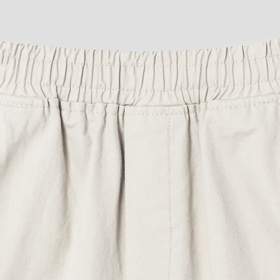 8 seconds Washed Cotton Pocket 6/10 Banding Shorts — Ivory