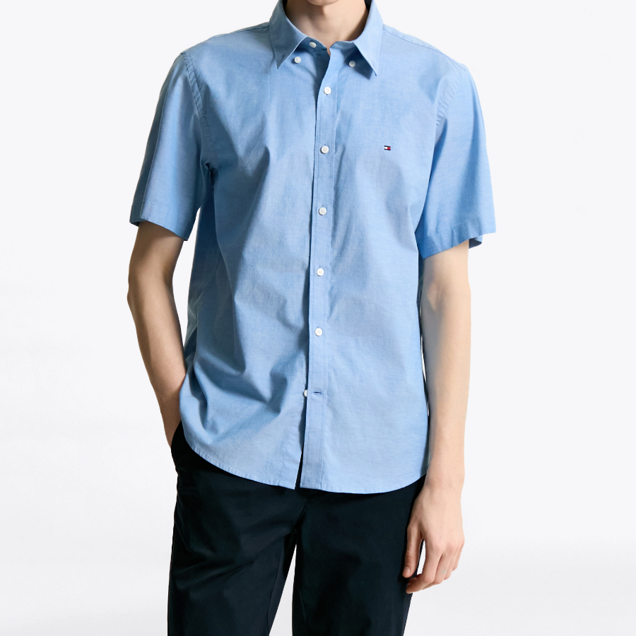 Tommy Hilfiger Official Oxford Short-Sleeve Shirt