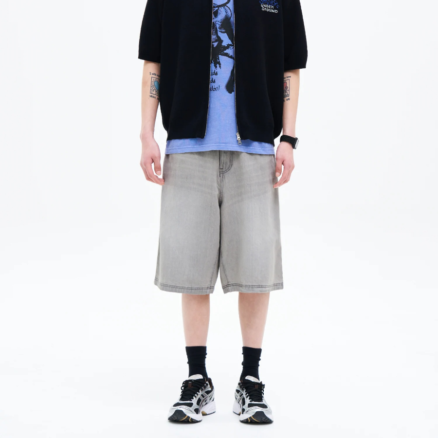 8 seconds Cotton Nylon Cargo Bermuda Shorts — Khaki