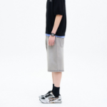 8 seconds Cotton Nylon Cargo Bermuda Shorts — Khaki