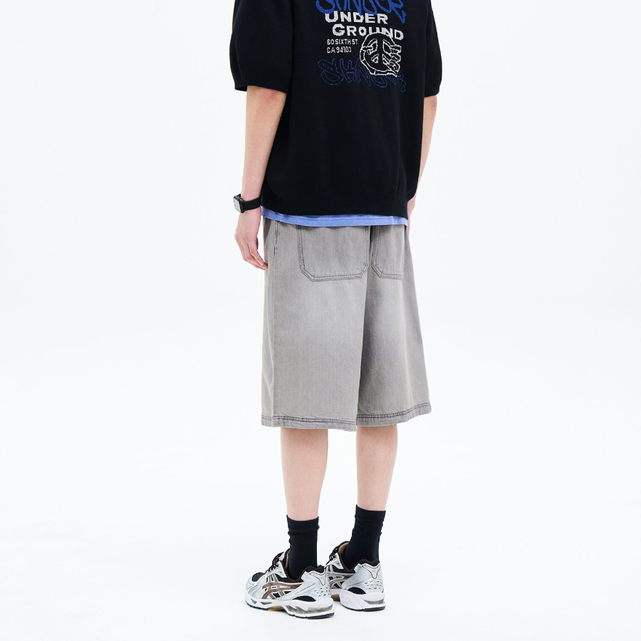 8 seconds Cotton Nylon Cargo Bermuda Shorts — Khaki