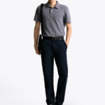 Tommy Hilfiger Official Linen-Blend Pattern Polo Shirt