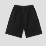 8 seconds Cotton Nylon Cargo Bermuda Shorts — Black