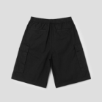 8 seconds Cotton Nylon Cargo Bermuda Shorts — Black