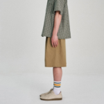 8 seconds 6/10 String Pintuck Cotton Banding Shorts — Beige