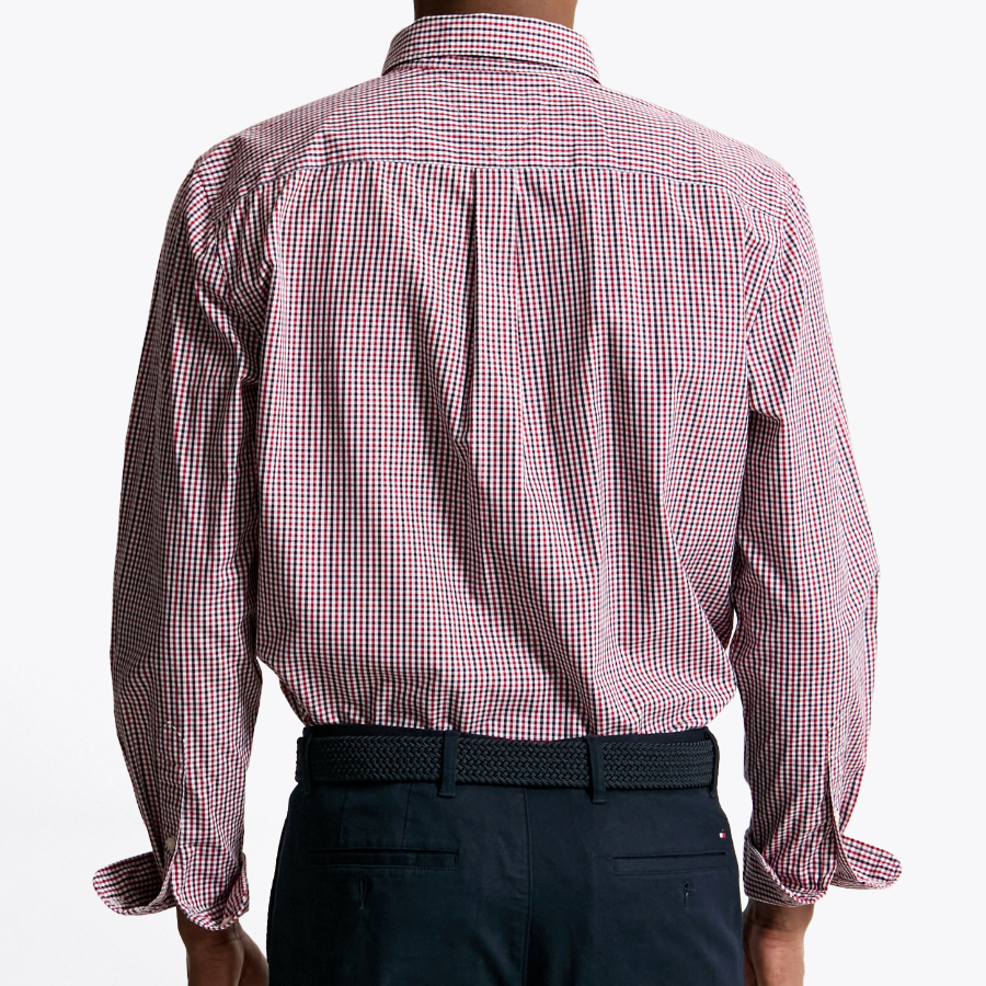 Tommy Hilfiger Official Poplin Gingham Shirt (Regular Fit)