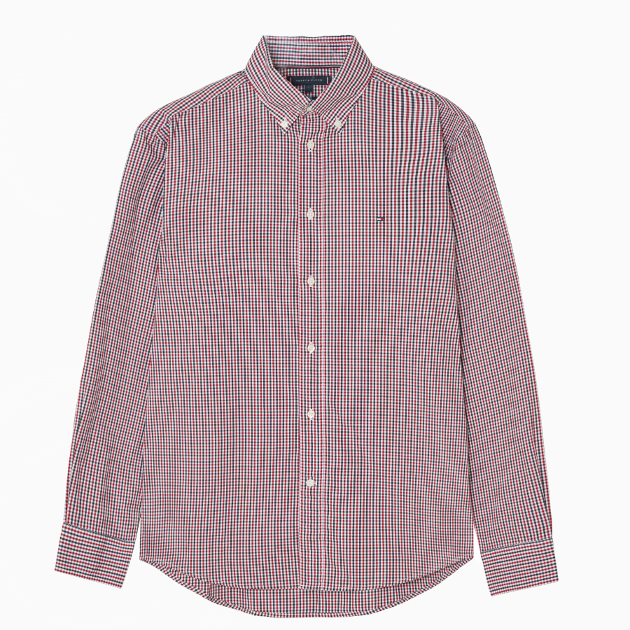 Tommy Hilfiger Official Poplin Gingham Shirt (Regular Fit)