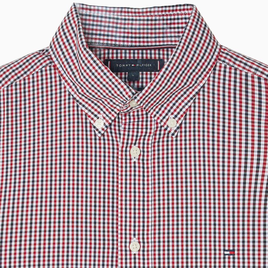 Tommy Hilfiger Official Poplin Gingham Shirt (Regular Fit)