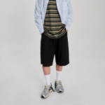 8 seconds 6/10 String Pintuck Cotton Banding Shorts — Black