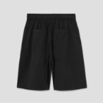 8 seconds 6/10 String Pintuck Cotton Banding Shorts — Black