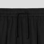 8 seconds 6/10 String Pintuck Cotton Banding Shorts — Black