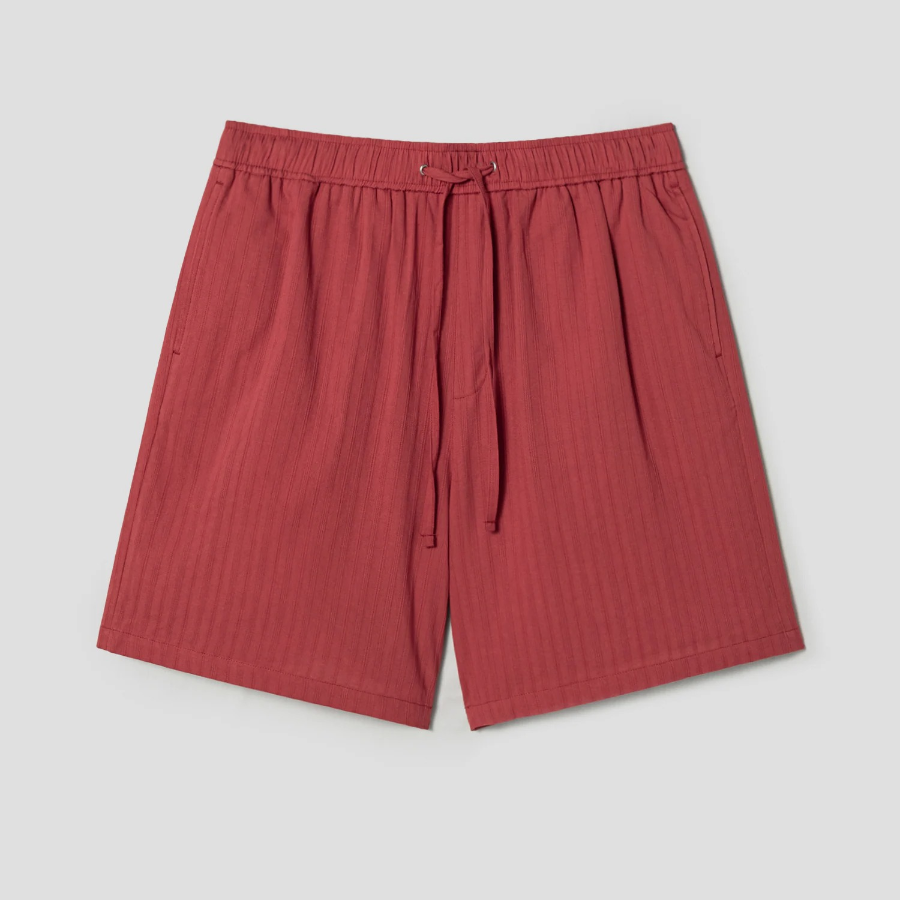 8 seconds Cotton Jacquard Banding Shorts — Red