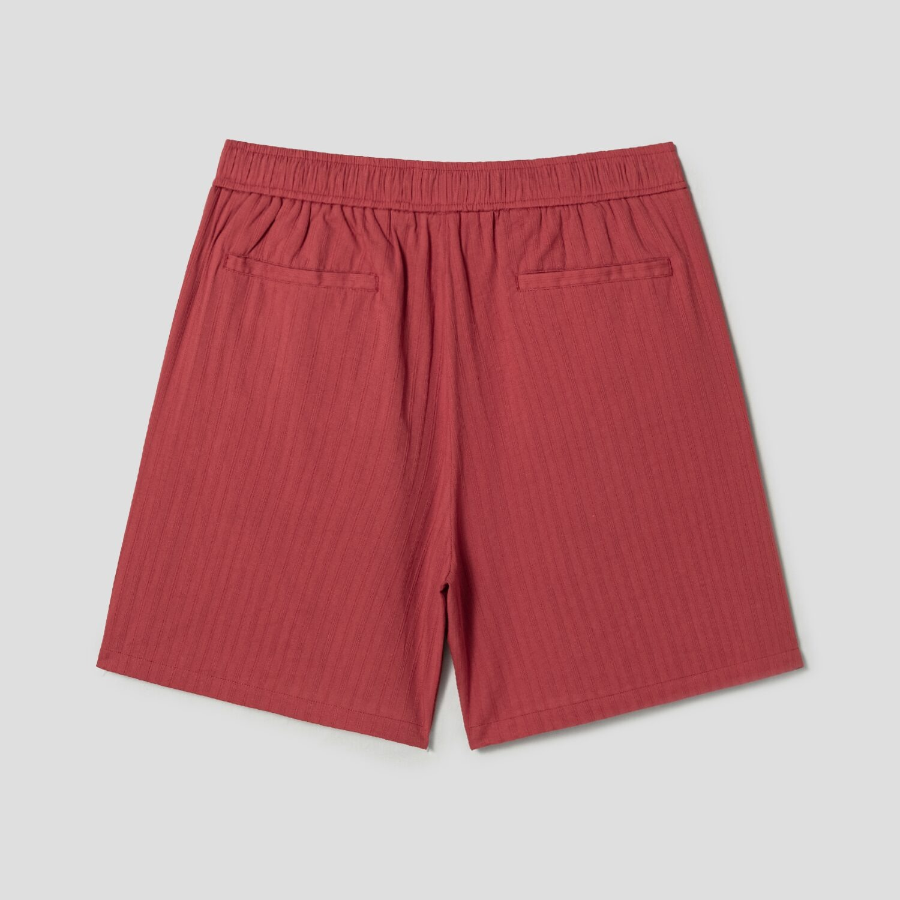 8 seconds Cotton Jacquard Banding Shorts — Red