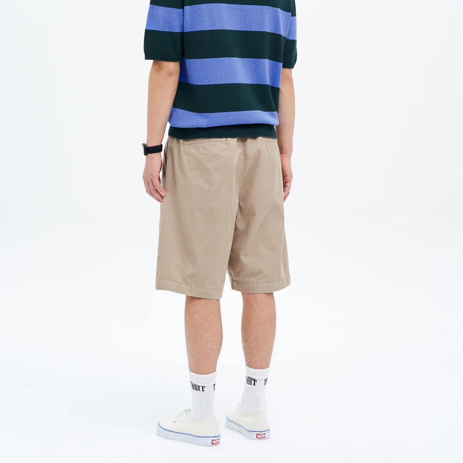 8 seconds Cotton Nylon Bermuda Banding Shorts — Beige