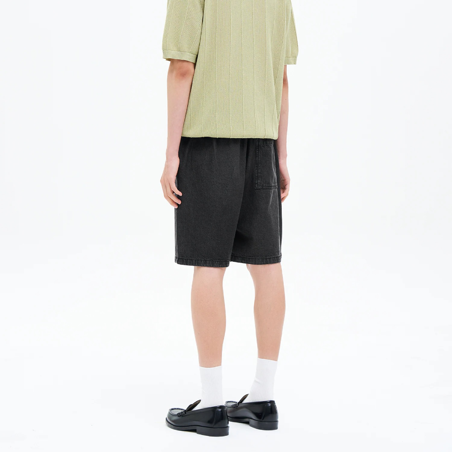 8 seconds Easy Banding Denim Shorts — Black