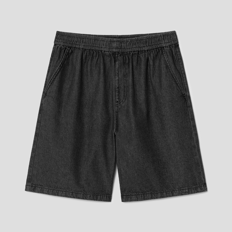 8 seconds Easy Banding Denim Shorts — Black