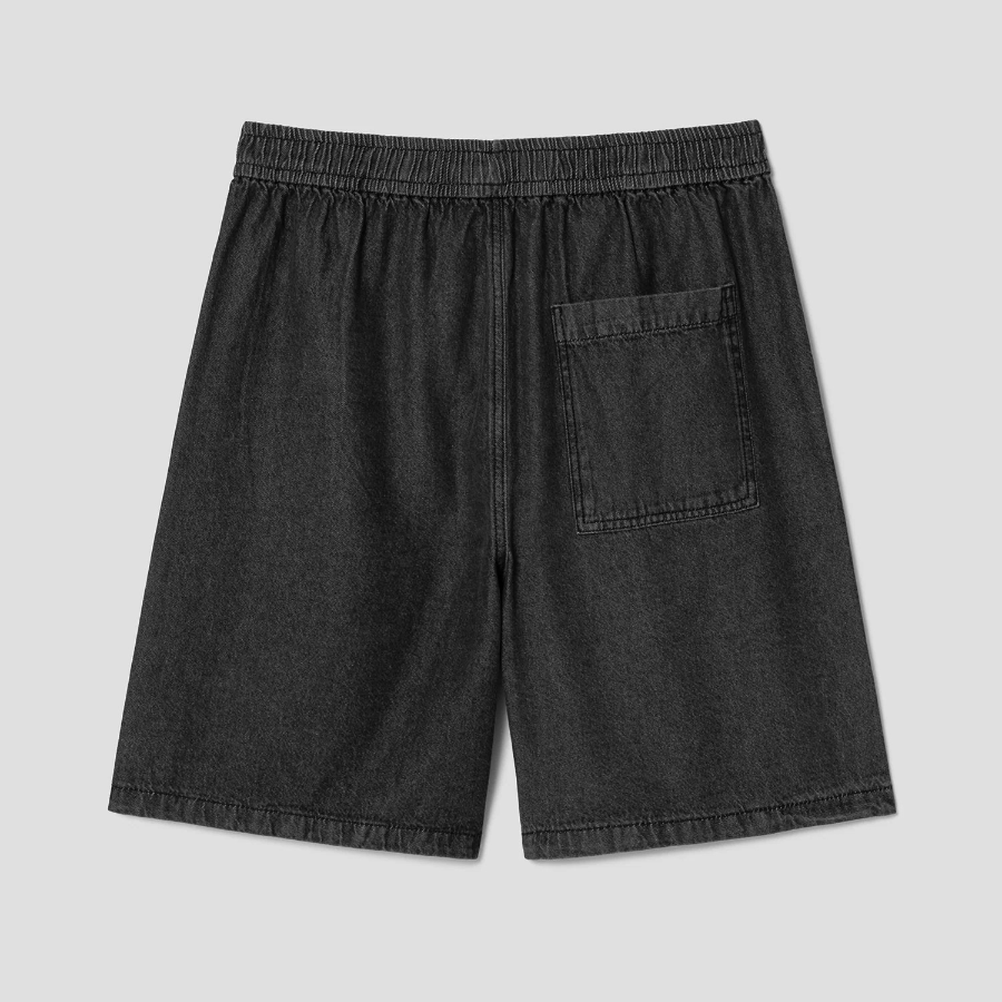 8 seconds Easy Banding Denim Shorts — Black