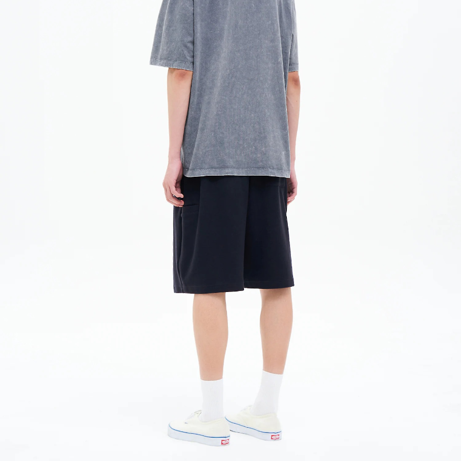 8 seconds Waffle Jersey Full Banding 6/10 Shorts — Navy