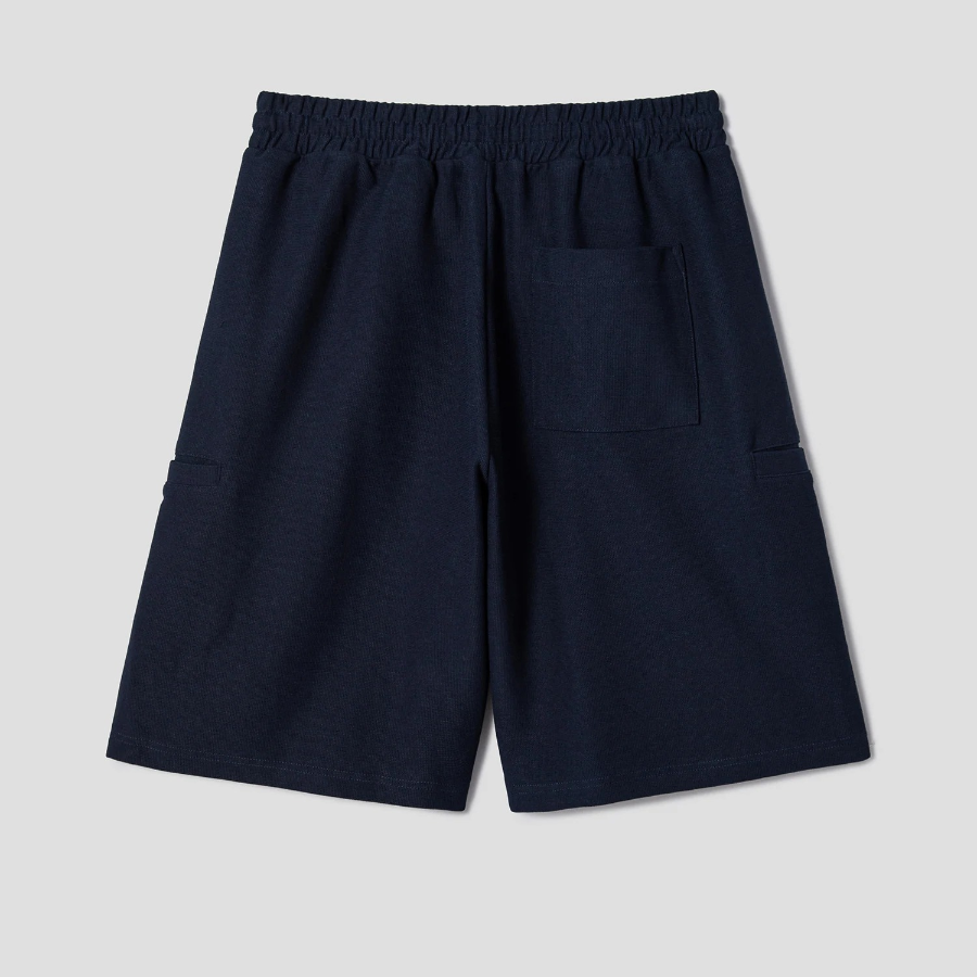 8 seconds Waffle Jersey Full Banding 6/10 Shorts — Navy