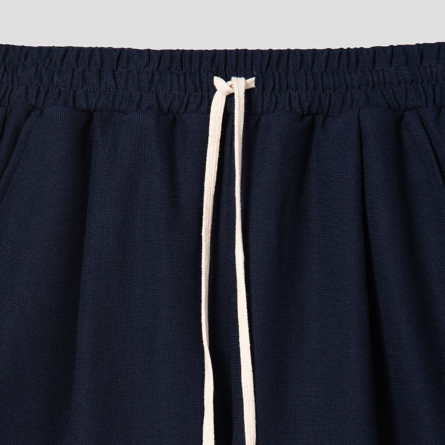 8 seconds Waffle Jersey Full Banding 6/10 Shorts — Navy