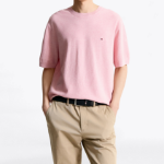 Tommy Hilfiger Official Rice Cone Short-Sleeve Knit