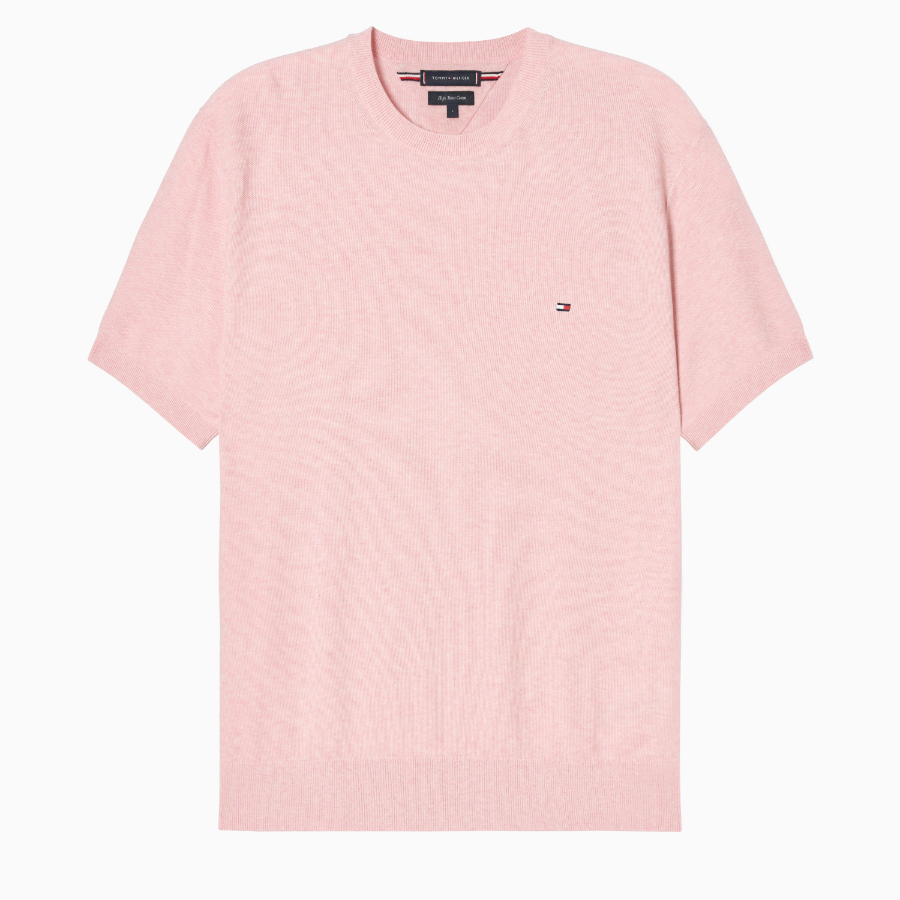 Tommy Hilfiger Official Rice Cone Short-Sleeve Knit