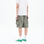 8 seconds Nylon Cargo Shorts — Khaki