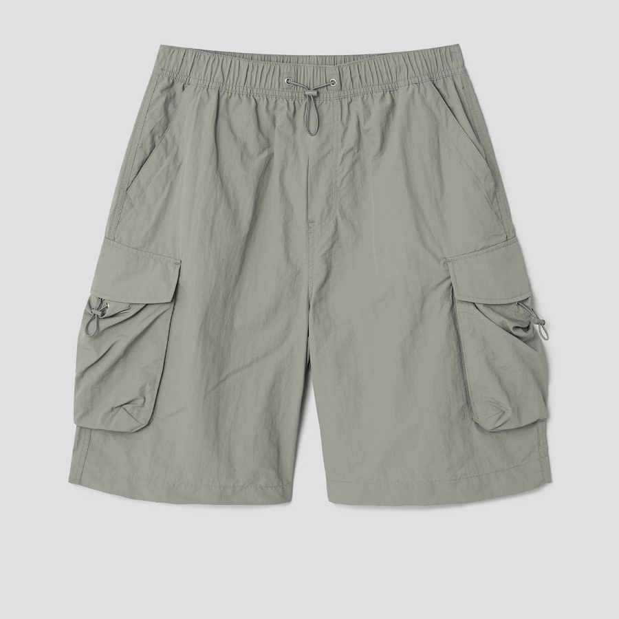 8 seconds Nylon Cargo Shorts — Khaki