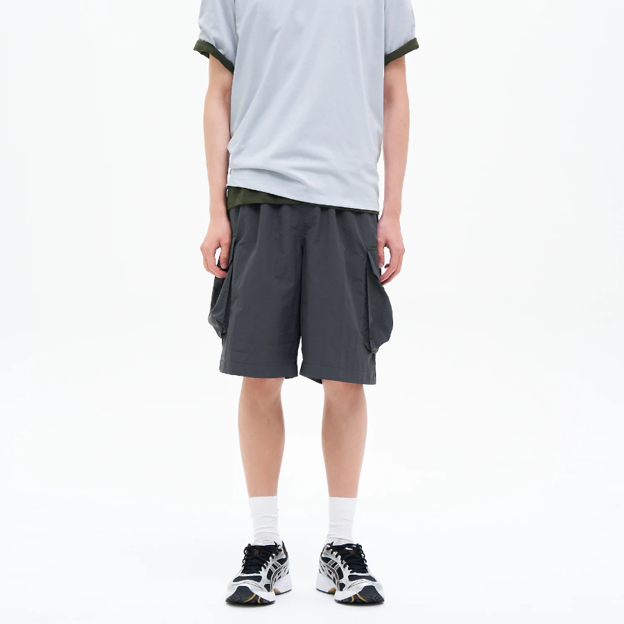 8 seconds Nylon Cargo Shorts — Ash