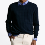 Tommy Hilfiger Official Seersucker Texture Sweater