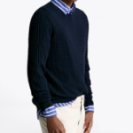 Tommy Hilfiger Official Seersucker Texture Sweater