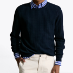 Tommy Hilfiger Official Seersucker Texture Sweater