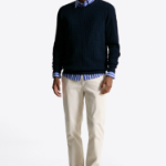 Tommy Hilfiger Official Seersucker Texture Sweater