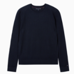 Tommy Hilfiger Official Seersucker Texture Sweater