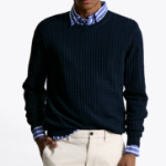 Tommy Hilfiger Official Seersucker Texture Sweater