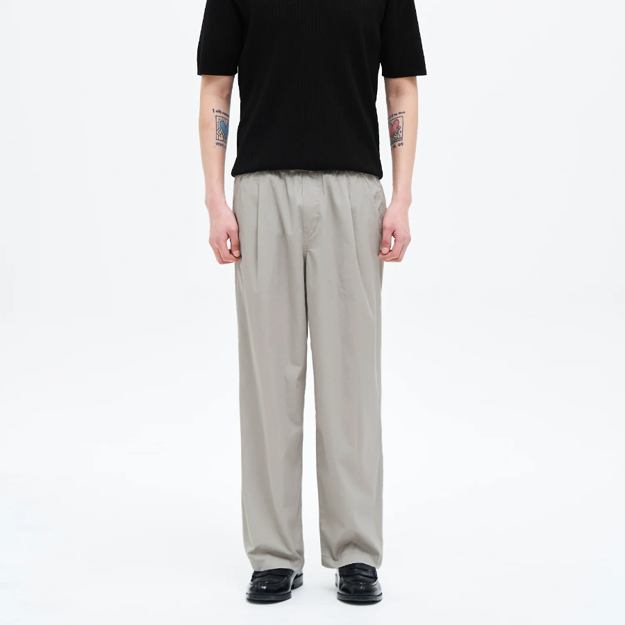 8 seconds Lightweight Cotton Banding Pants — Ivory