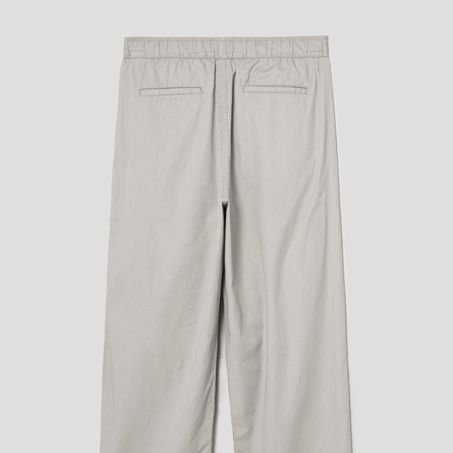 8 seconds Lightweight Cotton Banding Pants — Ivory