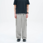8 seconds Nylon Cargo Pants — Light Grey