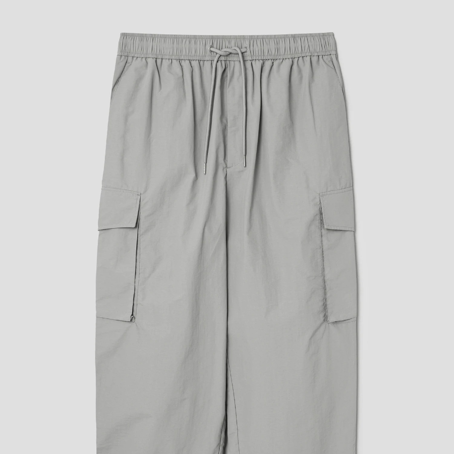 8 seconds Nylon Cargo Pants — Light Grey