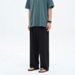 8 seconds Crêpe Wide Banding Pants — Ash