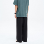 8 seconds Crêpe Wide Banding Pants — Ash