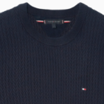 Tommy Hilfiger Official Herringbone Structure Crewneck Sweater