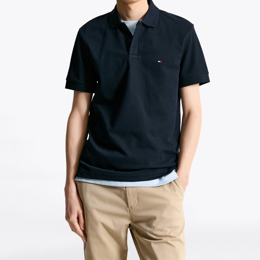 Tommy Hilfiger Official Bubble Stitch Polo T-Shirt